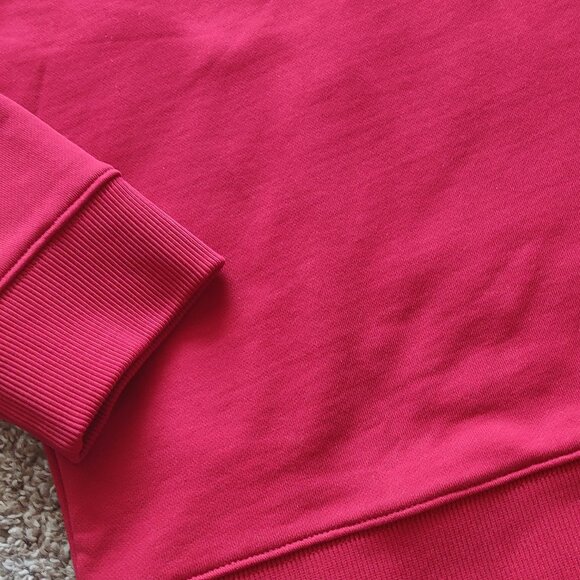 Raf Simons X Fred Perry Hoodie Men's Size 38 Medium Red Colorblock Embroidery - Picture 6 of 16